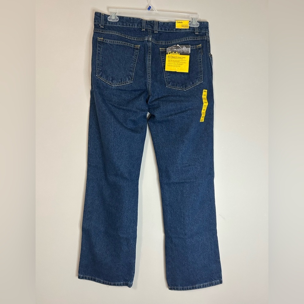 NWT Cabela’s Men's Classic Fit Blue Jeans, Size 32x32 - Picture 4 of 7